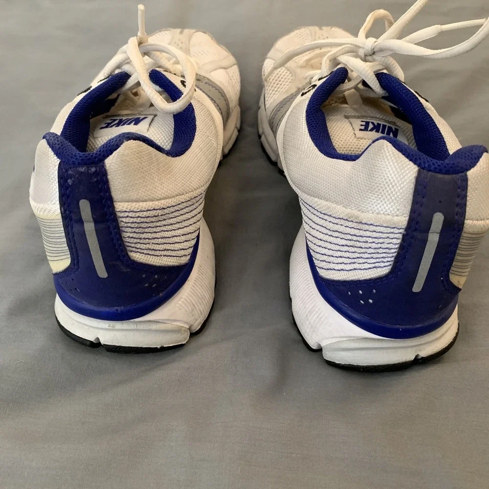 Nike Zoom Vomero+ 3 Shoes Mens Size 10 White Blue Silver Mesh Running 343955-142
